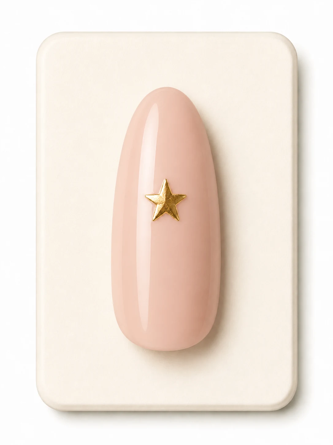Gold Star Classic accent nail design
