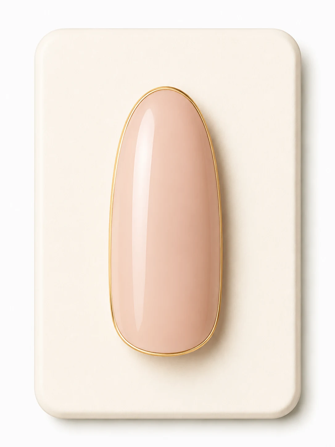 Gold Outline accent nail design