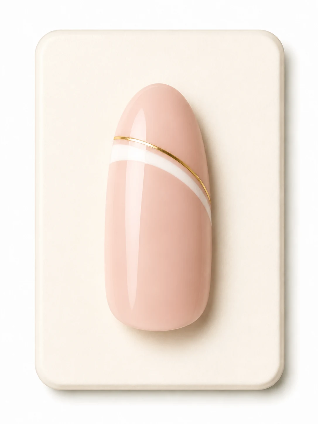New Semester Sweep accent nail design