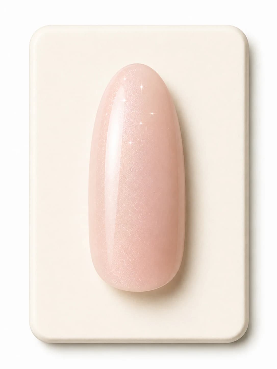 Pearl Study Glow accent nail design