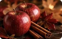 Apples and cinnamon