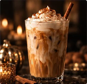 Iced pumpkin spice latte