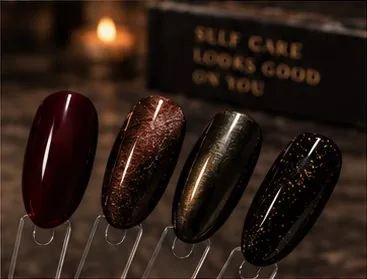 October nail color swatches