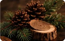 Pine cones and cedar